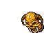 Golden Demon Skull