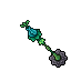 Turquoise Flower Lamp